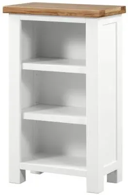 Lundy Small Bookcase - White, Oak
