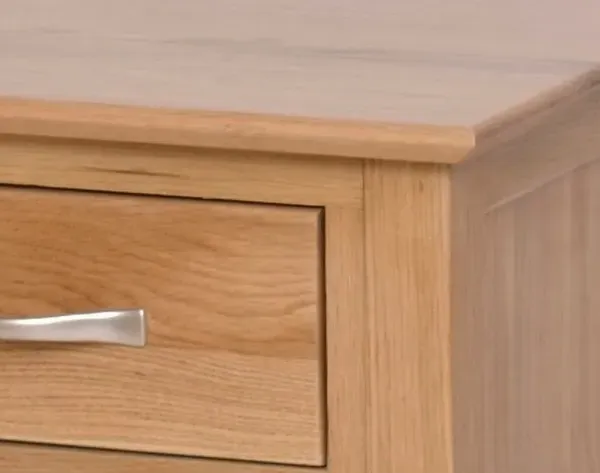 Nimbus Oak 1 Drawer Bedside Table - Light Oak