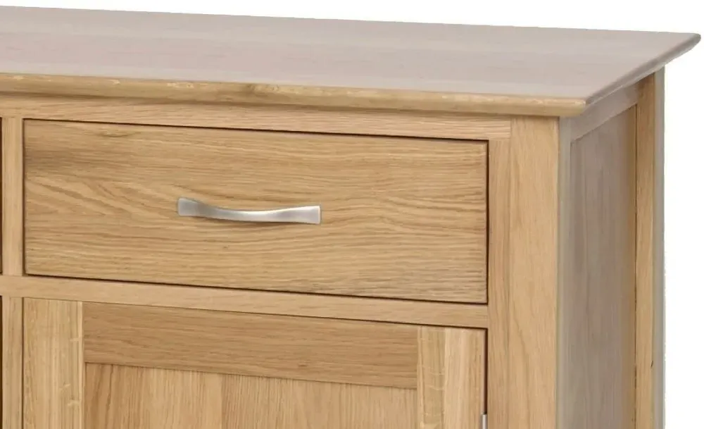 Nimbus Oak 160cm 3 Door Sideboard - Light Oak