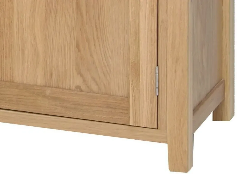Nimbus Oak 160cm 3 Door Sideboard - Light Oak