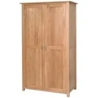 Nimbus Oak 2 Door Wardrobe - Light Oak