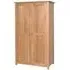 Nimbus Oak 2 Door Wardrobe - Light Oak