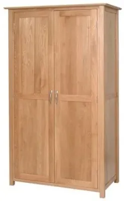 Nimbus Oak 2 Door Wardrobe - Light Oak