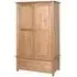 Nimbus Oak 2 Door Wardrobe with Drawer - Light Oak
