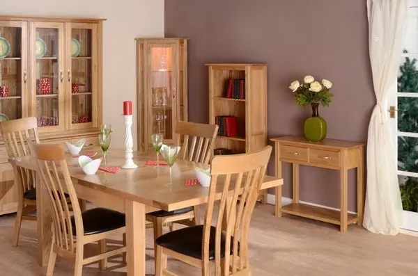 Nimbus Oak 2 Drawer Console Table - Light Oak