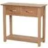 Nimbus Oak 2 Drawer Console Table - Light Oak
