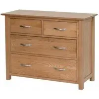 Nimbus Oak 2+2 Drawer Chest - Light Oak