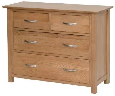 Nimbus Oak 2+2 Drawer Chest - Light Oak