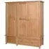 Nimbus Oak 3-Door Triple Wardrobe - Light Oak