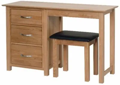 Nimbus Oak 3 Drawer Dressing Table - Light Oak image