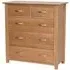 Nimbus Oak 3+2 Drawer Chest - Light Oak