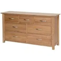 Nimbus Oak 3+4 Drawer Chest - Light Oak