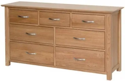 Nimbus Oak 3+4 Drawer Chest - Light Oak