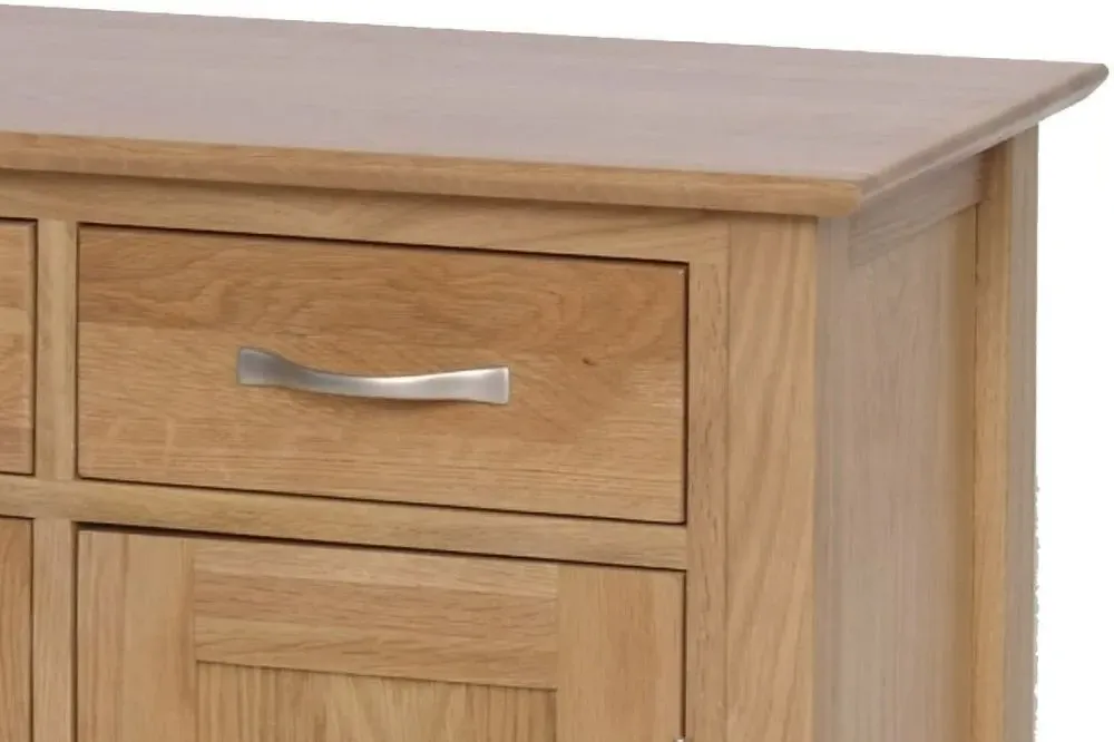 Nimbus Oak 85cm 2 Door Sideboard - Light Oak