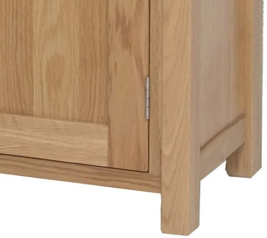 Nimbus Oak 85cm 2 Door Sideboard - Light Oak