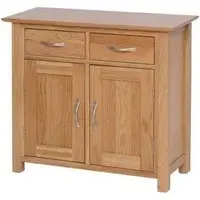 Nimbus Oak 85cm 2 Door Sideboard - Light Oak