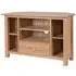 Nimbus Oak 90cm Corner TV Unit - Light Oak