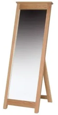 Nimbus Oak Cheval Mirror - Light Oak image