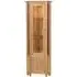 Nimbus Oak Corner Display Cabinet - Light Oak