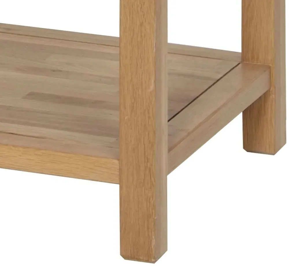 Nimbus Oak Large Coffee Table with Shelf - Light Oak