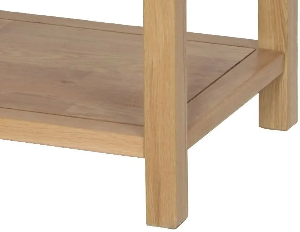 Nimbus Oak Medium Coffee Table with Storage - Light Oak