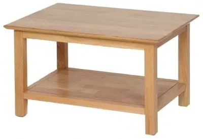 Nimbus Oak Medium Coffee Table with Storage - Light Oak image