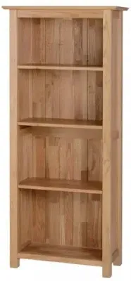 Nimbus Oak Narrow Bookcase - Light Oak image