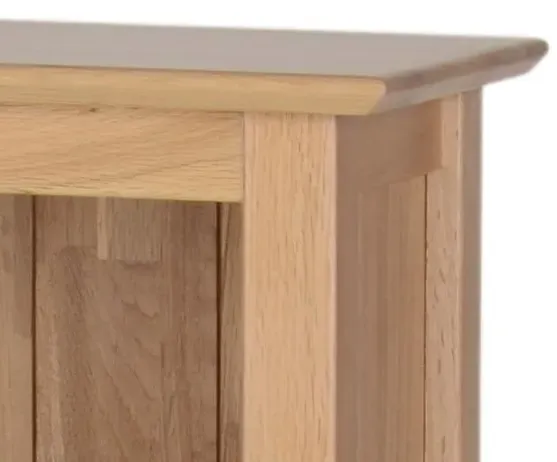 Nimbus Oak Narrow Low Bookcase - Light Oak