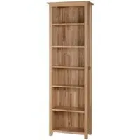 Nimbus Oak Narrow Tall Bookcase - Light Oak