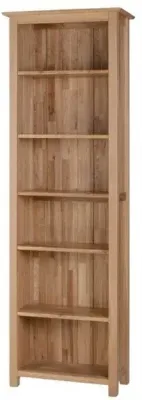 Nimbus Oak Narrow Tall Bookcase - Light Oak