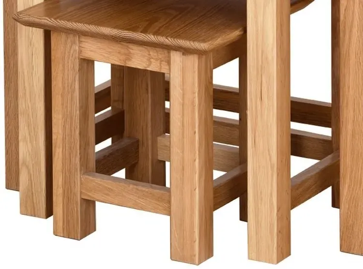 Nimbus Oak Nest of 3 Tables - Light Oak