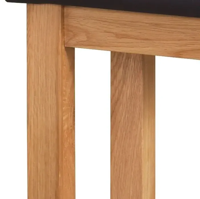 Nimbus Oak Padded Dressing Stool - Light Oak