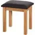 Nimbus Oak Padded Dressing Stool - Light Oak