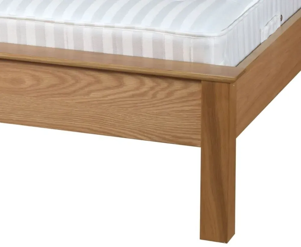 Nimbus Oak Slatted Bed - Light Oak