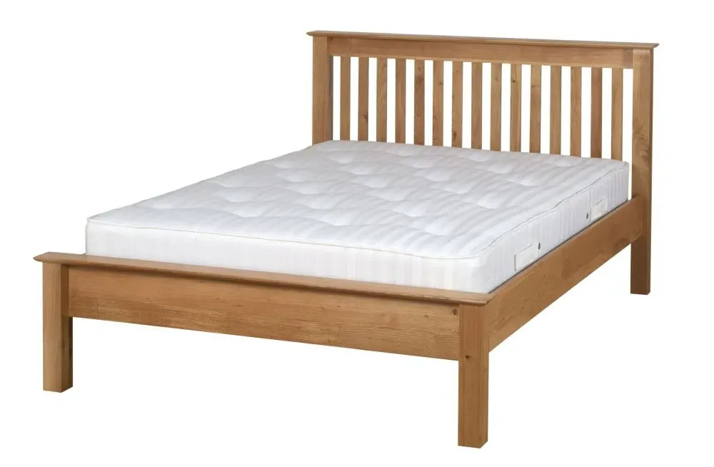 Nimbus Oak Slatted Bed - Light Oak