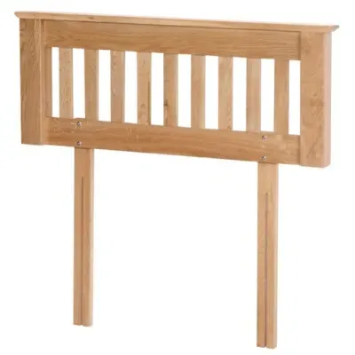 Nimbus Oak Slatted Headboard - Light Oak image