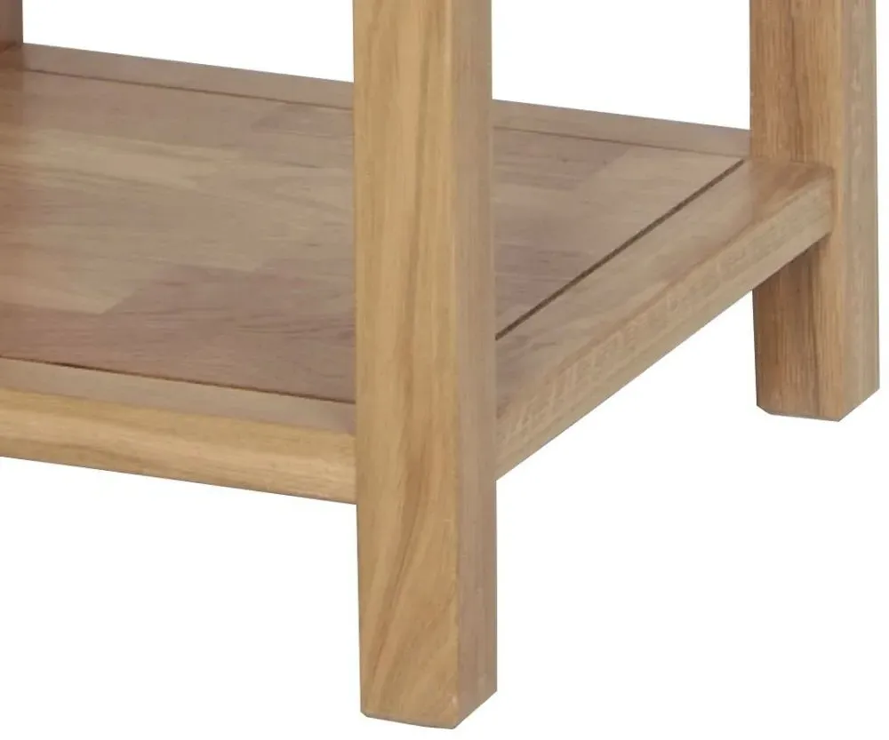 Nimbus Oak Small Coffee Table with Shelf - Light Oak