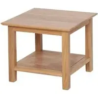 Nimbus Oak Small Coffee Table with Shelf - Light Oak