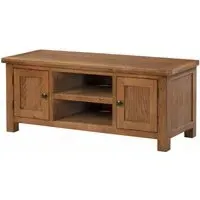 Original Rustic Oak 120cm TV Unit - Rustic Oak