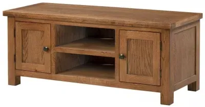 Original Rustic Oak 120cm TV Unit - Rustic Oak