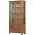 Original Rustic Oak 2 Door 2 Drawer Glazed Display Cabinet - Oak