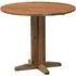 Original Rustic Oak 2-Seater Round Drop Leaf Dining Table - Rustic Oak