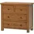 Original Rustic Oak 2+2 Drawer Chest - Rustic Oak