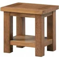 Original Rustic Oak Lamp Table - Rustic Oak, Oak
