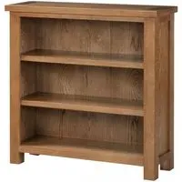 Original Rustic Oak Low Bookcase - Rustic Oak, Oak