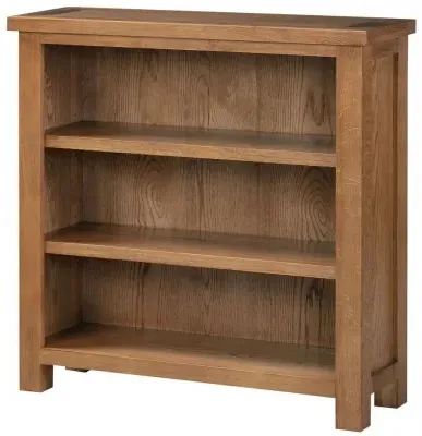 Original Rustic Oak Low Bookcase - Rustic Oak, Oak image