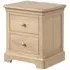Romford 2 Drawer Bedside Cabinet - Pale Oak