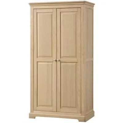 Romford Oak 2 Door Wardrobe - Pale Oak