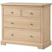 Romford Oak 2+2 Drawer Chest - Pale Oak