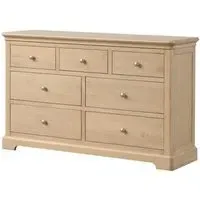 Romford Oak 3+4 Drawer Chest - Pale Oak